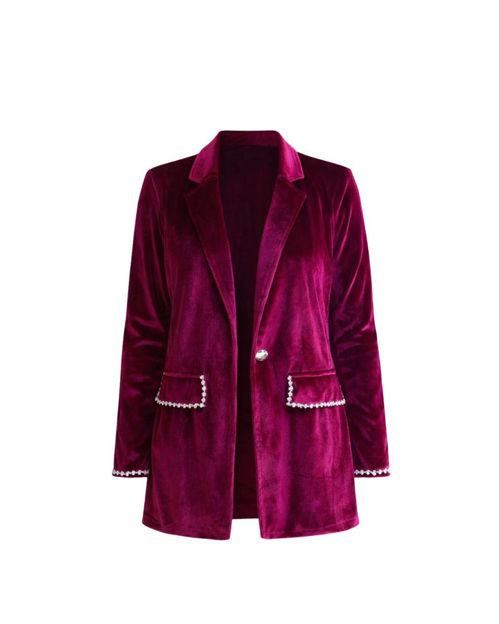 Blazer Velvet Dream Wine