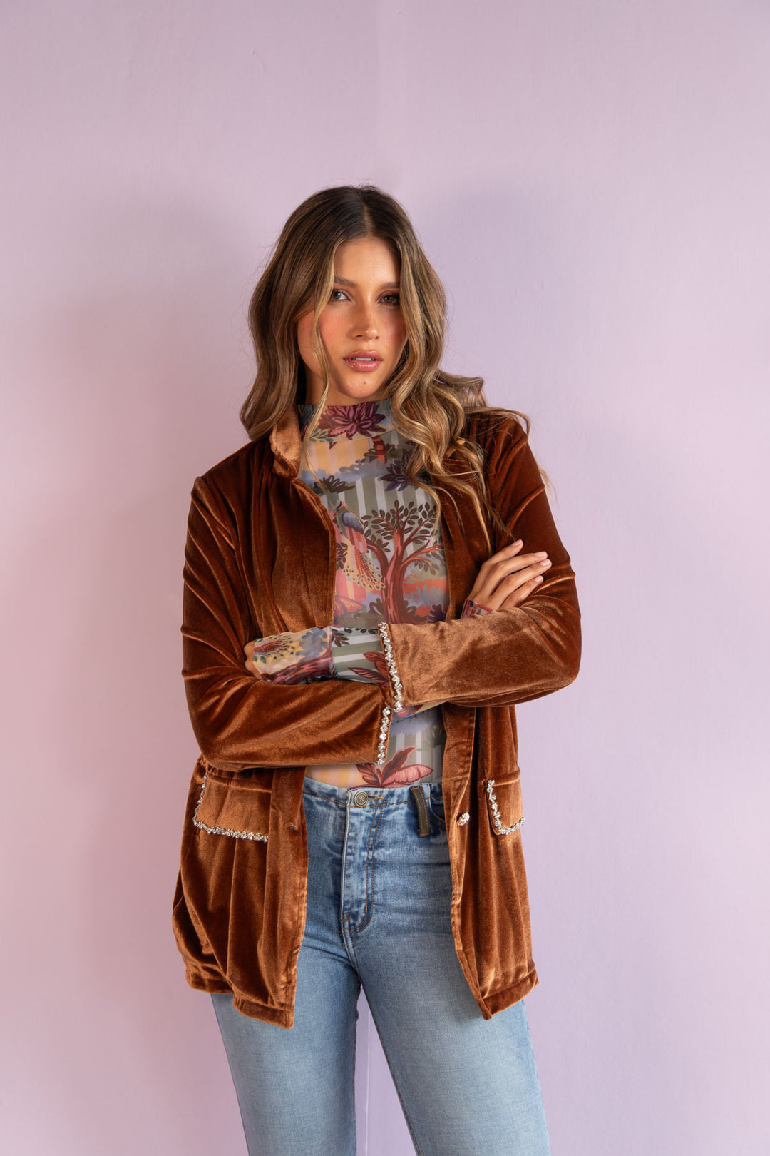 Blazer Velvet Dream Ginger