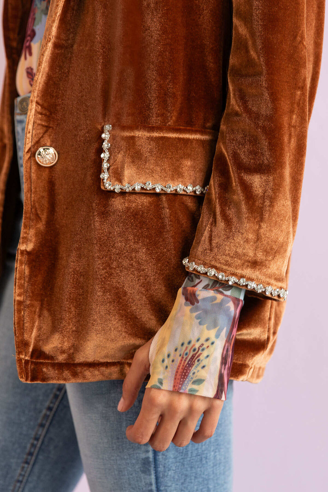 Blazer Velvet Dream Ginger