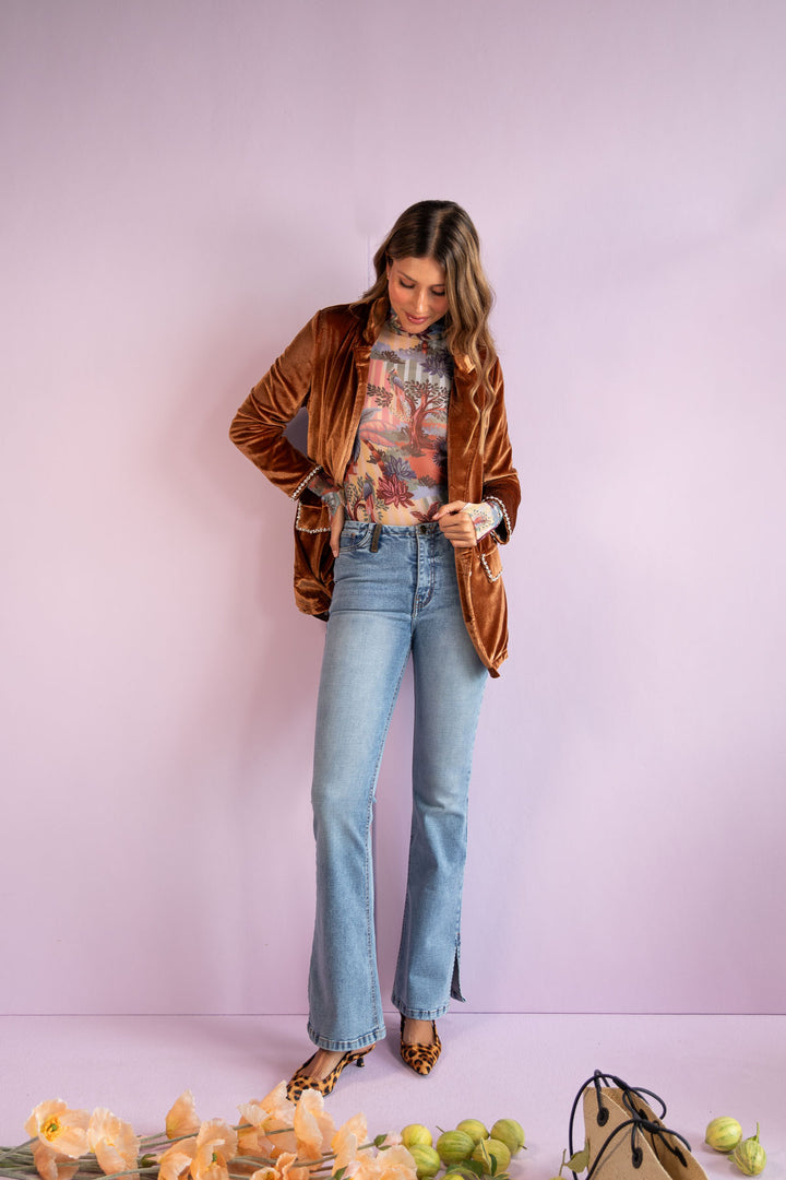Blazer Velvet Dream Ginger