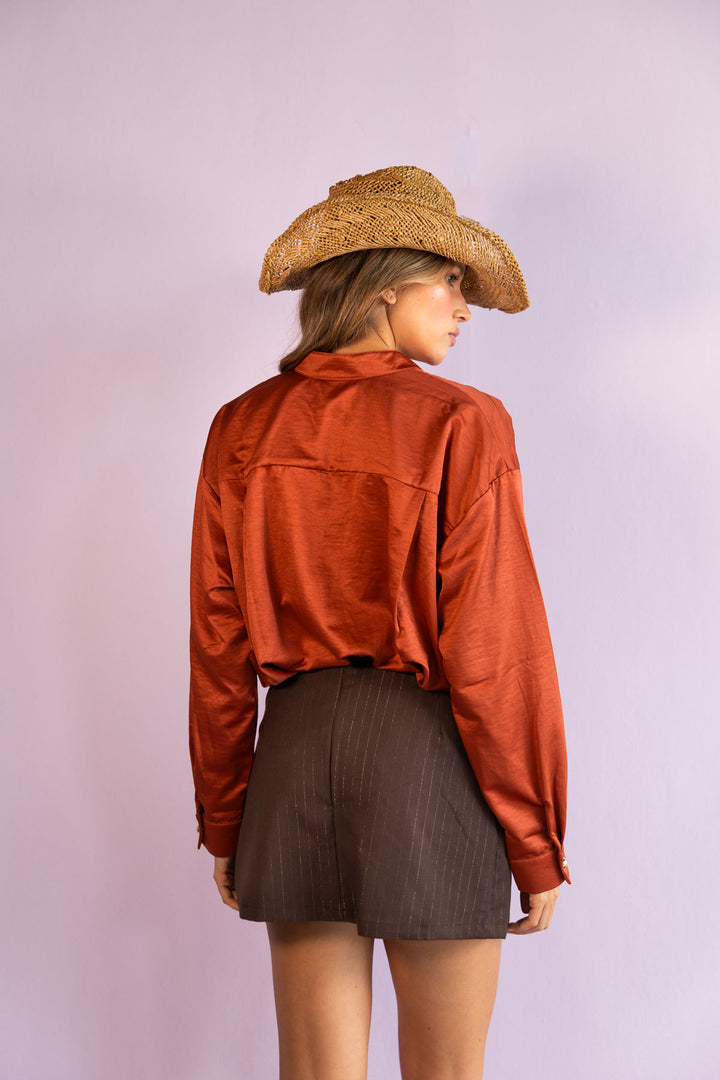 Camisa Eugenia Terracota