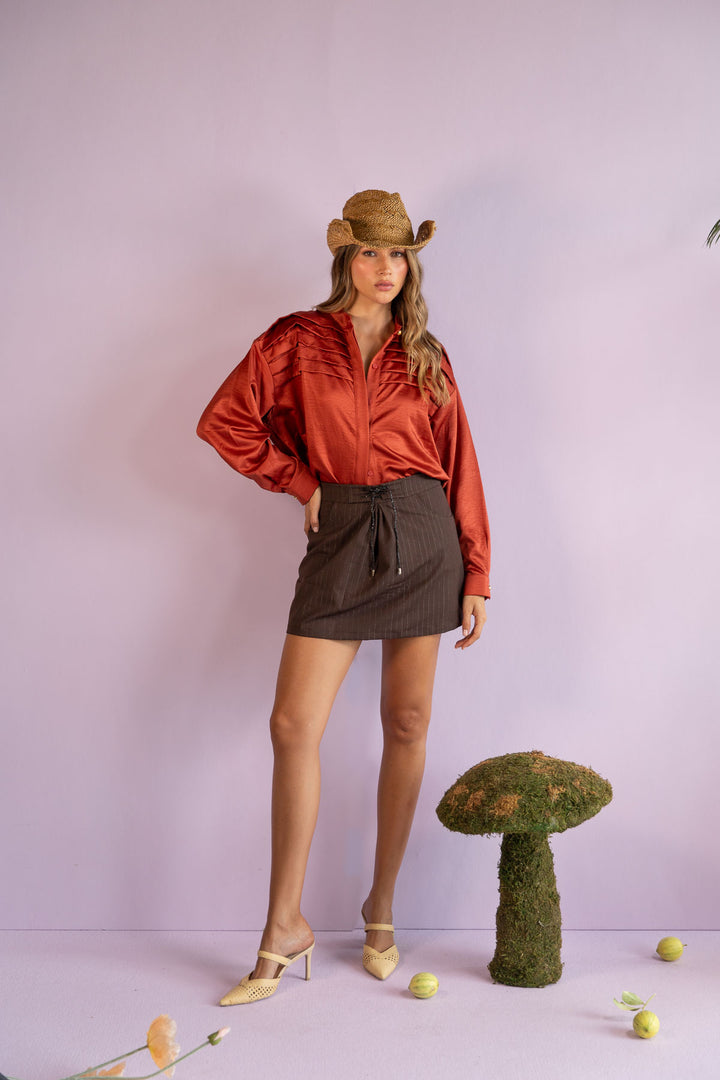 Camisa Eugenia Terracota