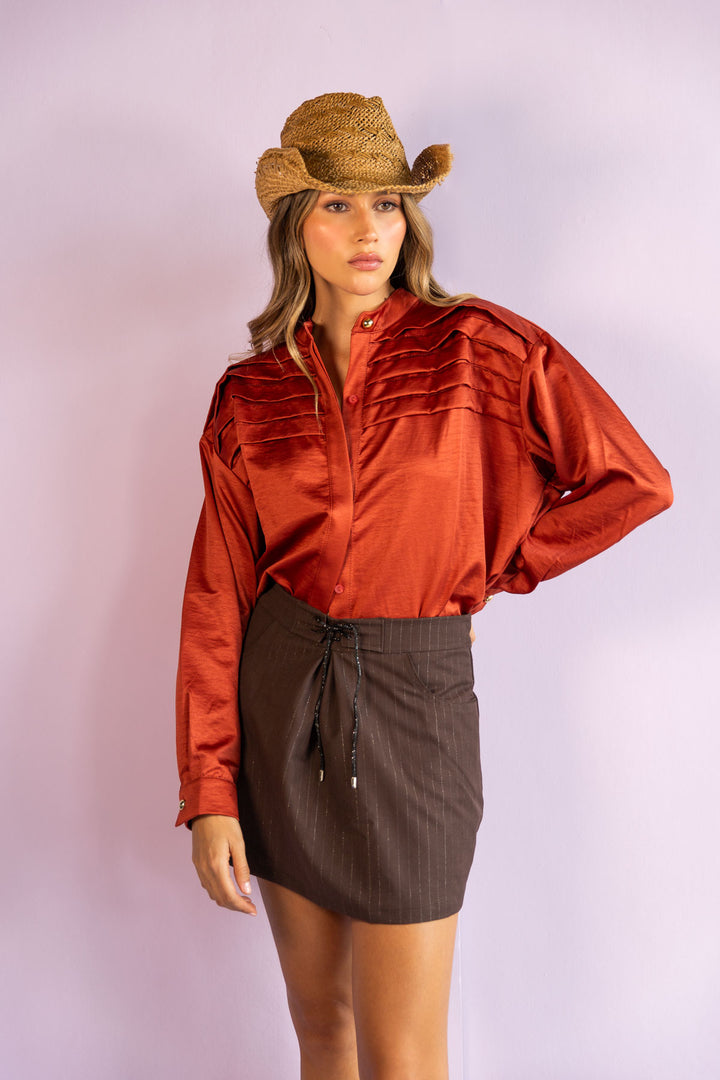 Camisa Eugenia Terracota