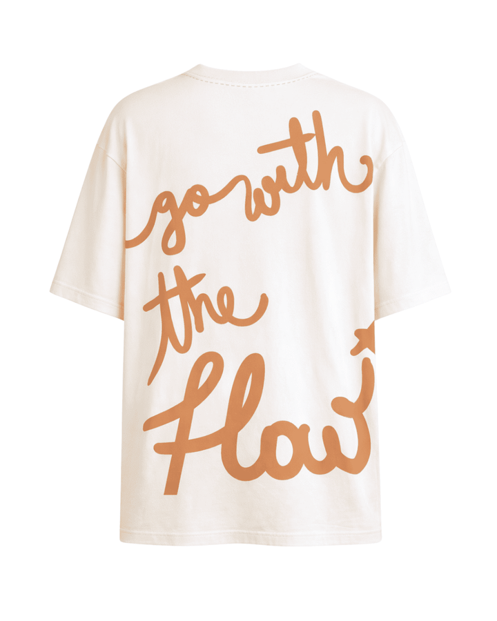 Camiseta Go With The Flow Camel