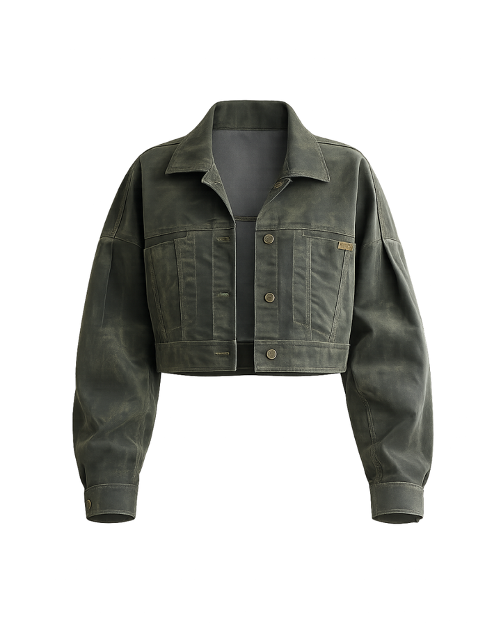 Chaqueta Balloon Velvet Military