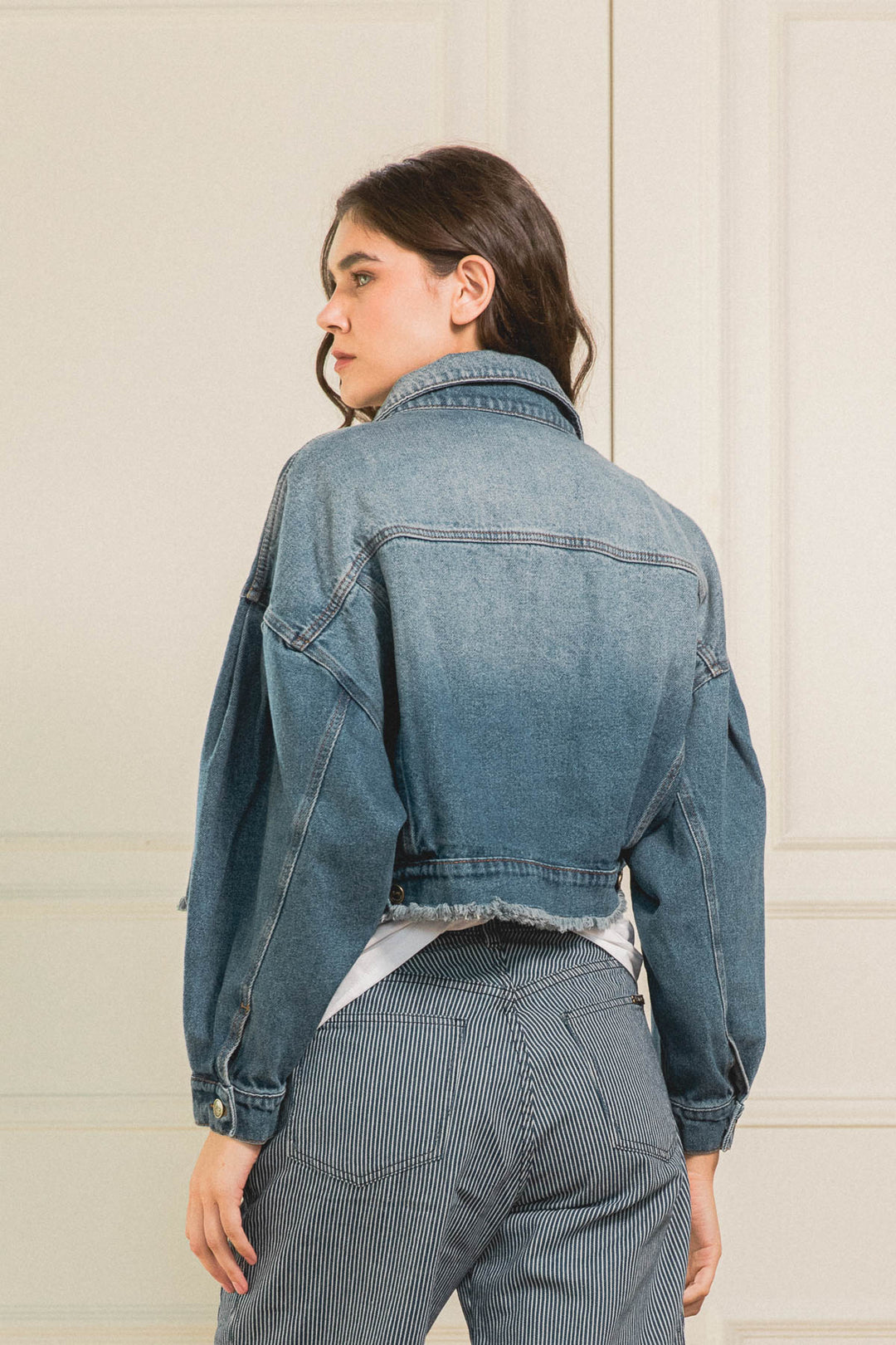Chaqueta Barrel Denim