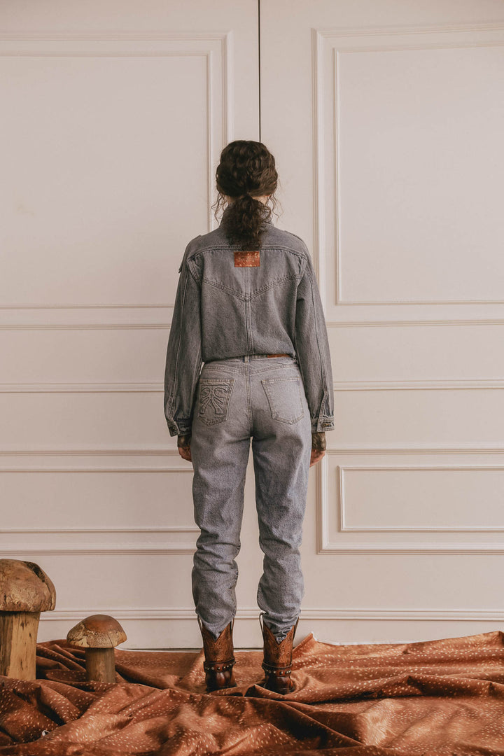 Chaqueta Bomber Military Azul