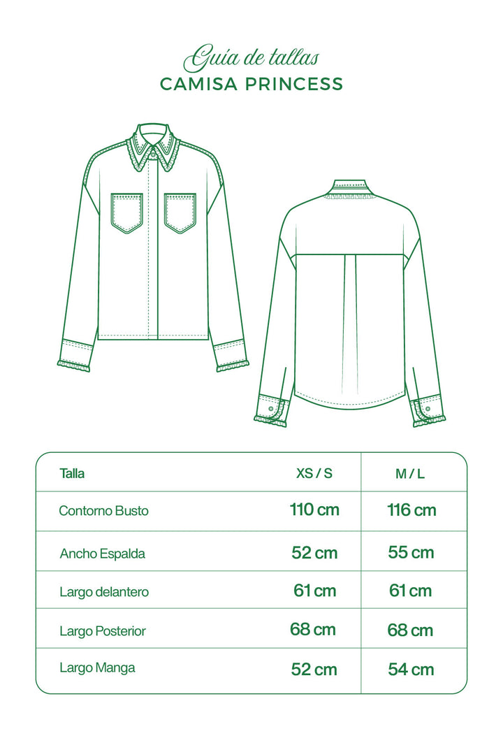 Camisa Princess Ivory