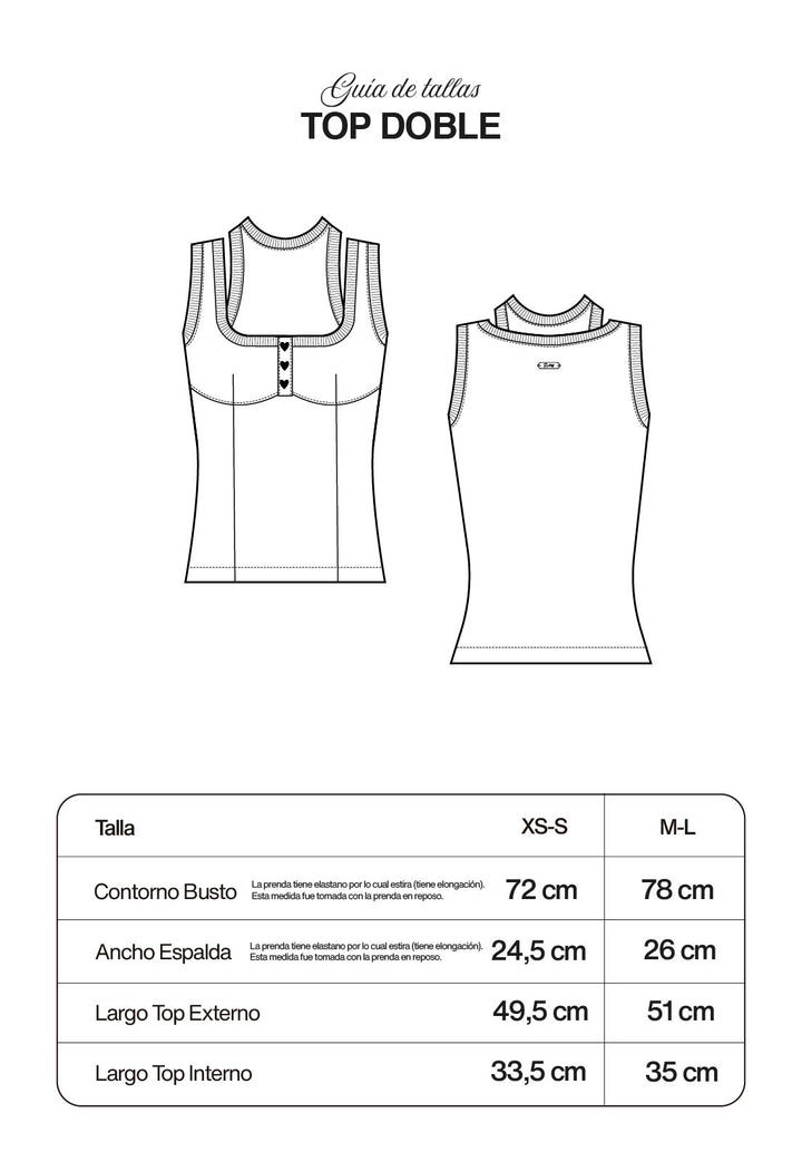 Top Doble Ivory