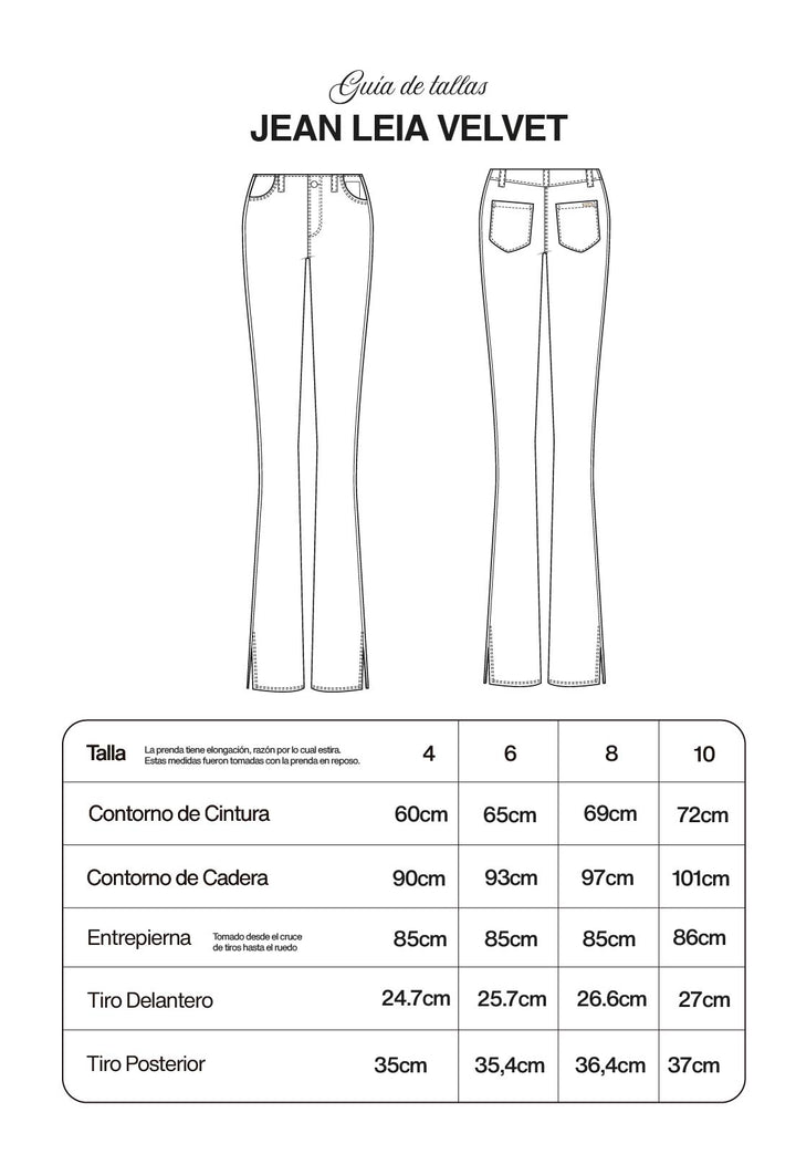 Jean Velvet Denim Leia Military