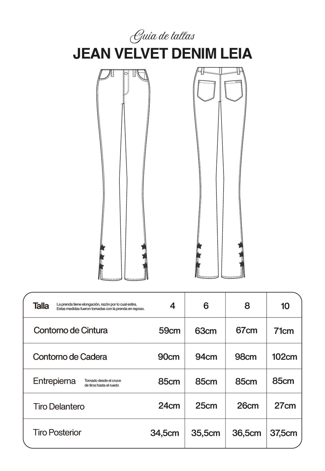 Jean Velvet Denim Leia