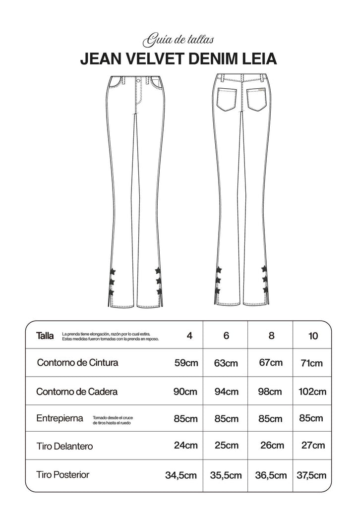 Jean Velvet Denim Leia