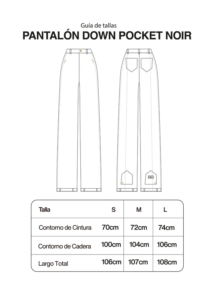 Pantalón Down Pocket Noir