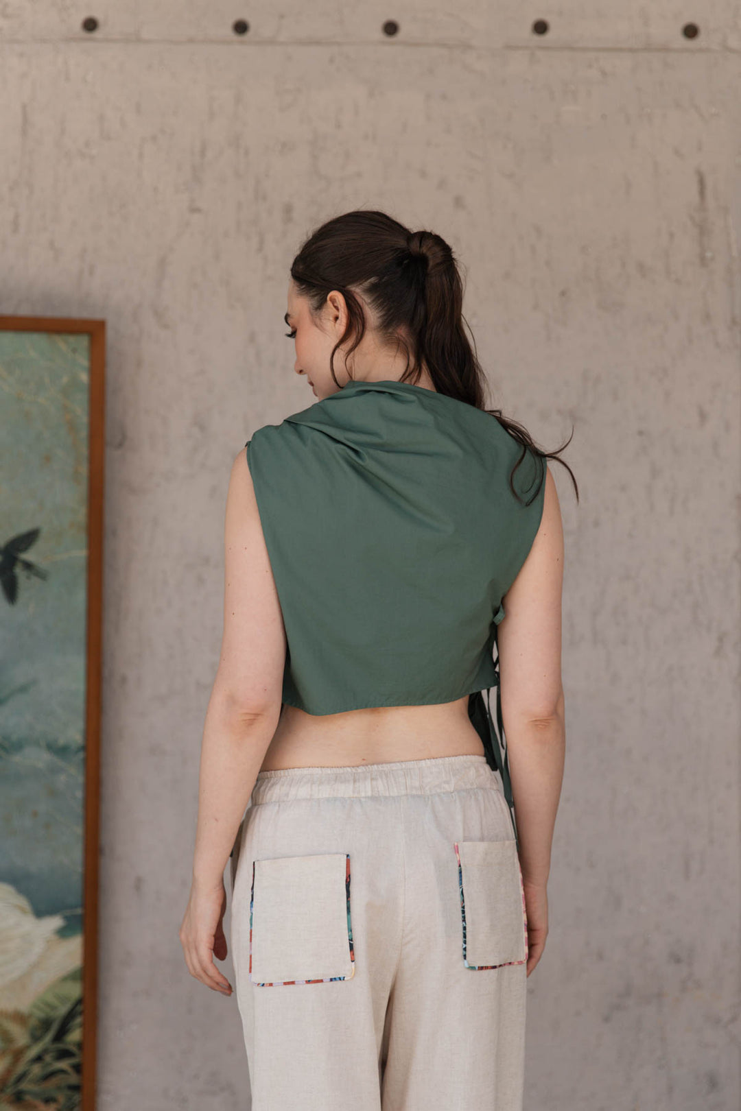 Top Blair Emerald, top en algodón