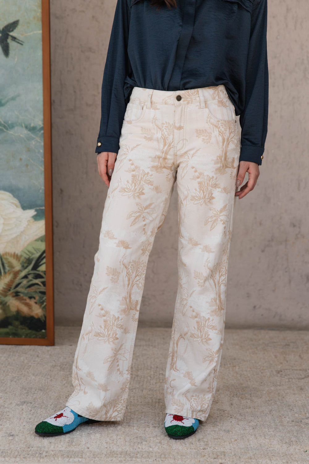 Jean Bali Ivory, jean en algodón