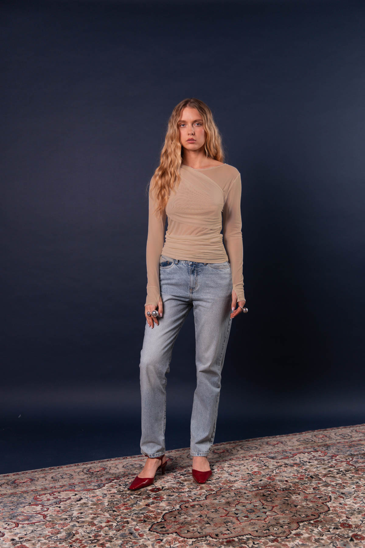 Camiseta Mesh Prana Sand