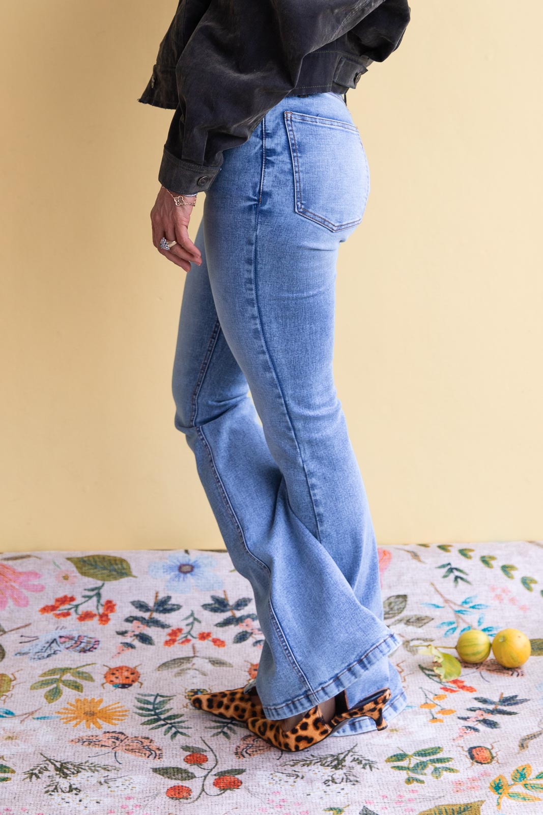Jean Velvet Denim Leia Military