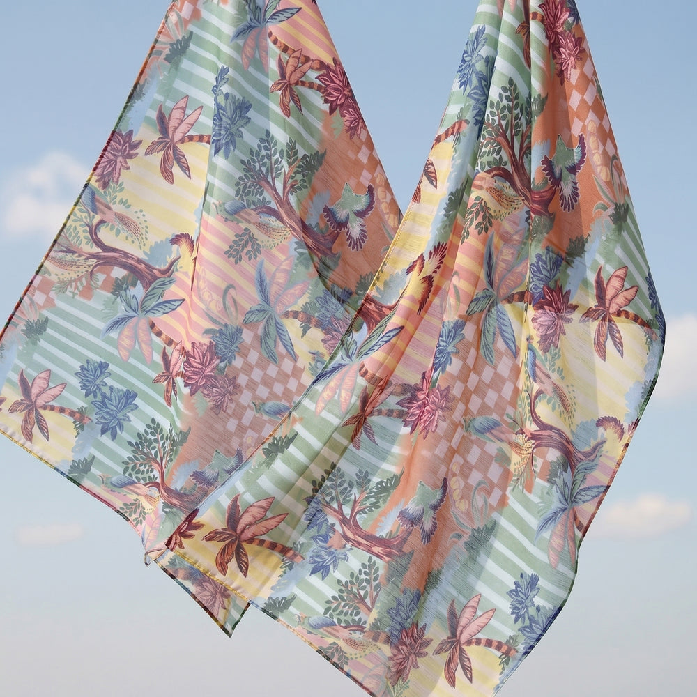 Pañoleta Paradise, accesorio en chiffon