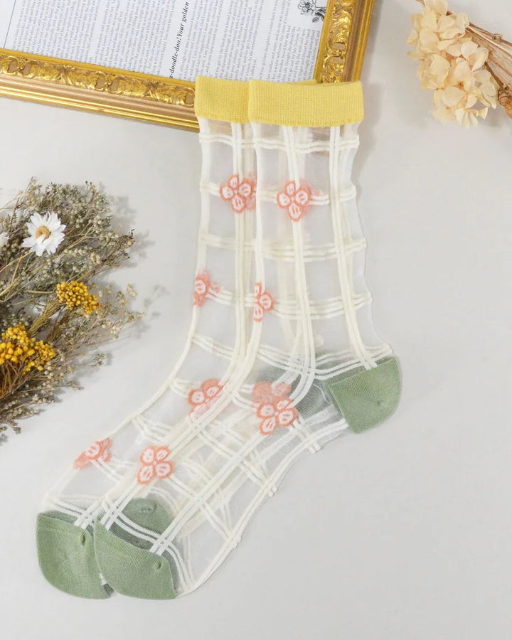Medias Grid Floral