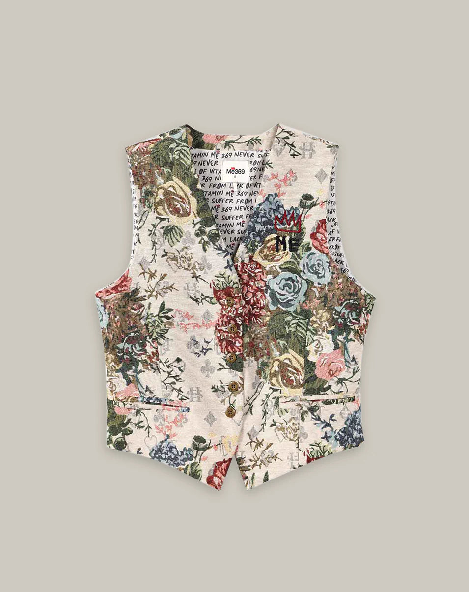 Blair Jacquard Vest Rose Red