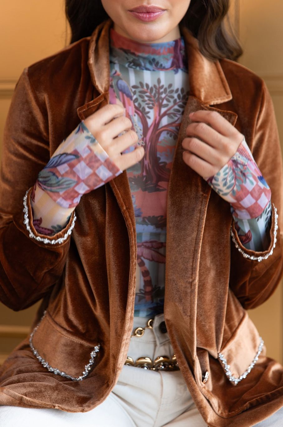 Blazer Velvet Dream Ginger