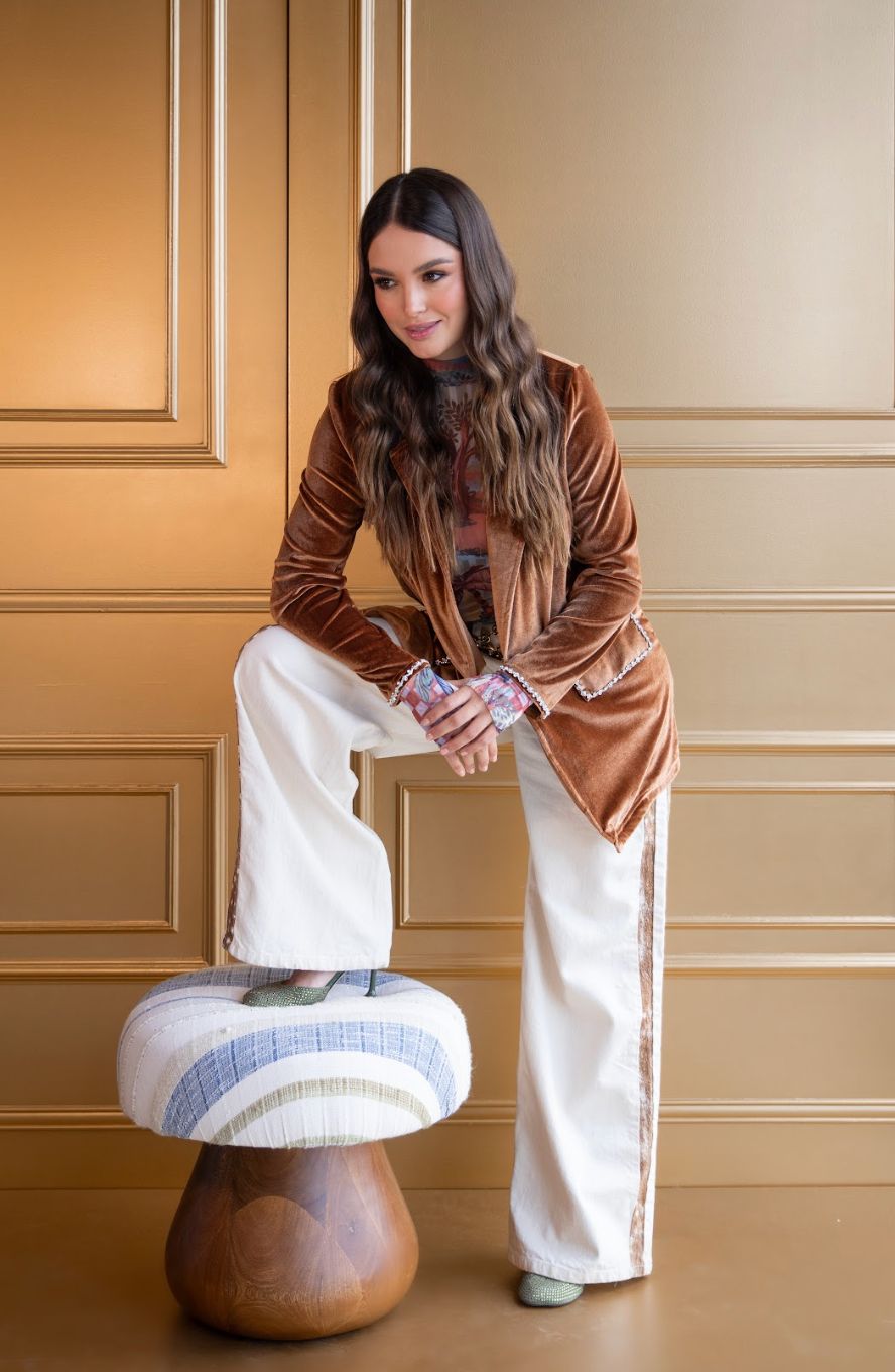 Blazer Velvet Dream Ginger