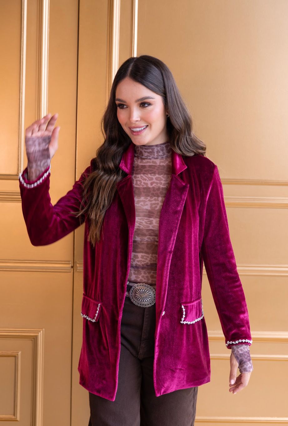 Blazer Velver Dream Red