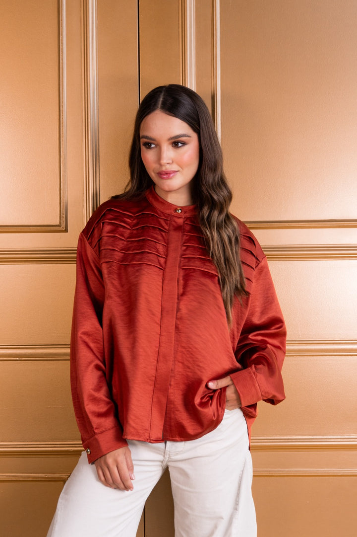 Camisa Eugenia Terracota