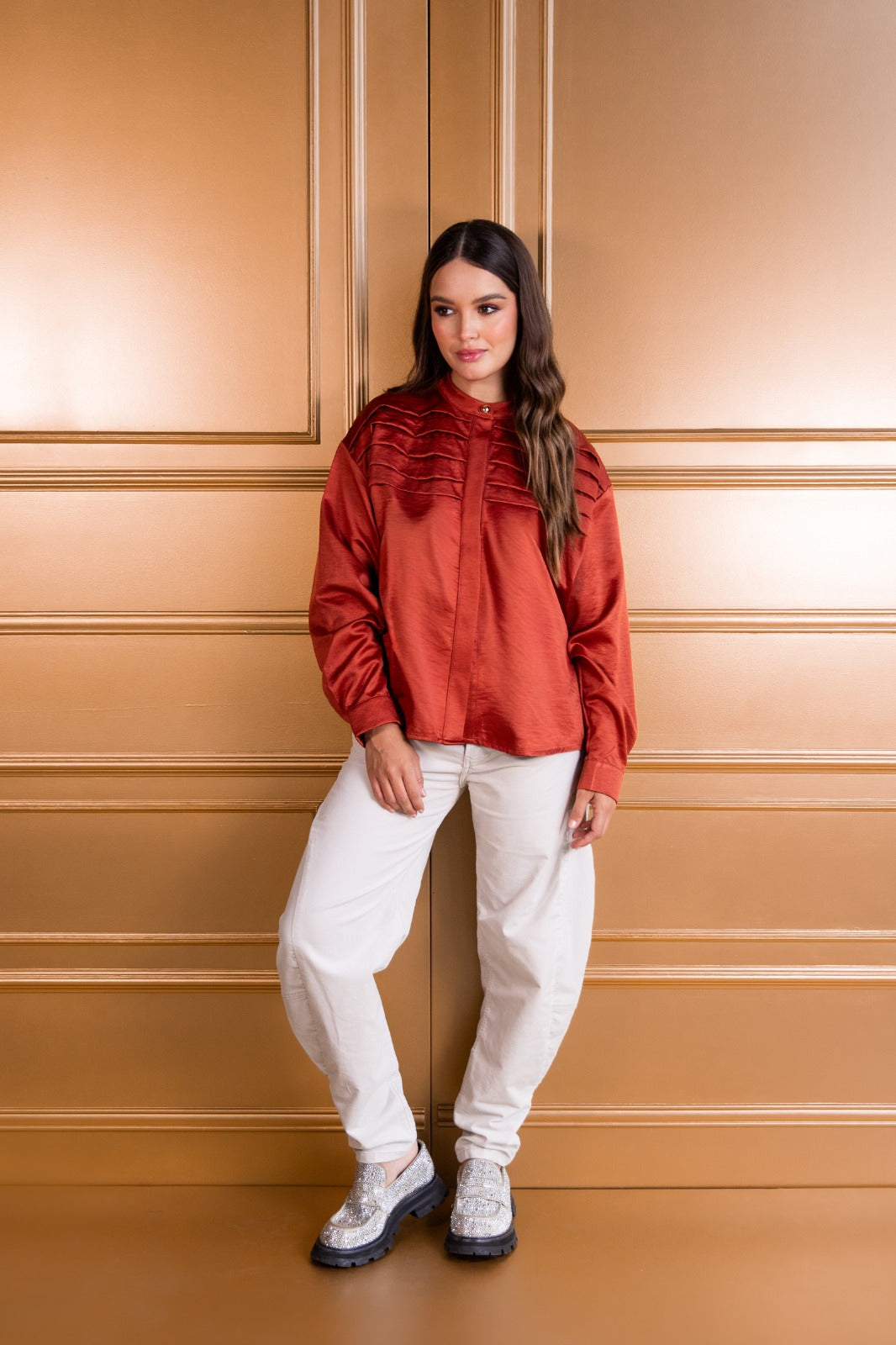 Camisa Eugenia Terracota