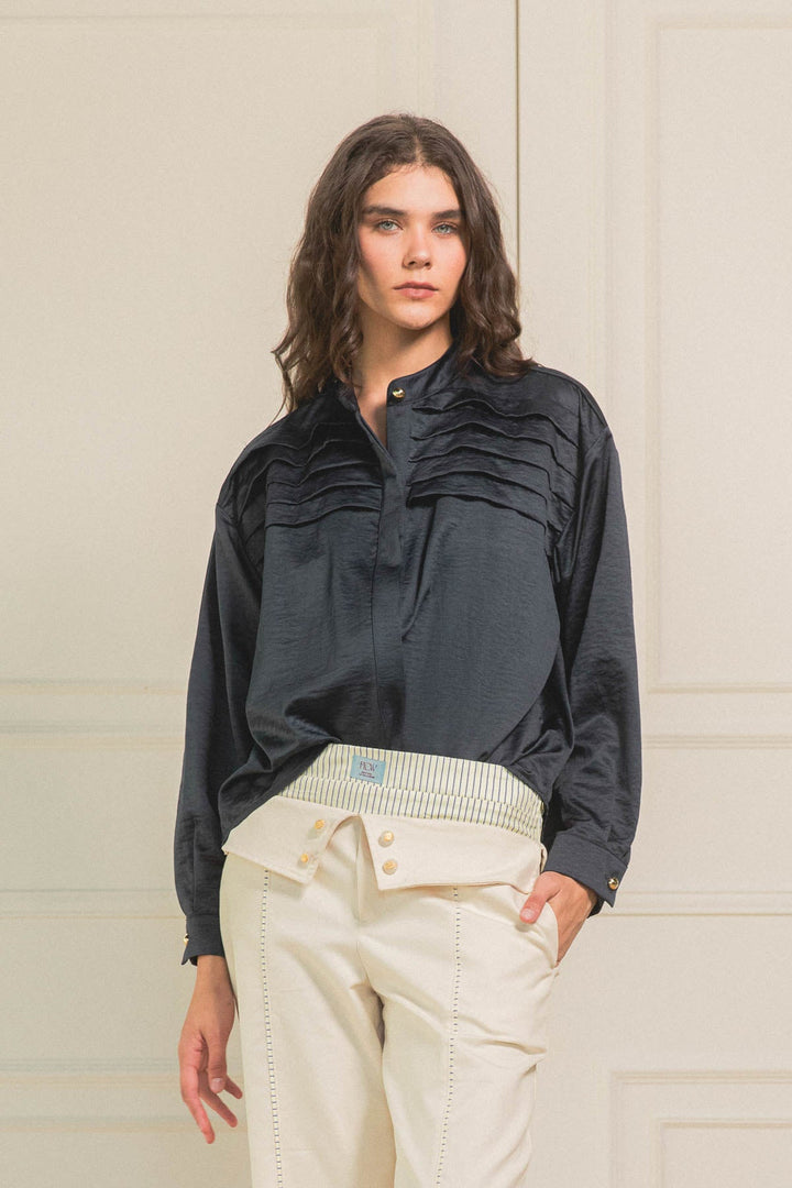 Camisa Eugenia Zafiro - Flow
