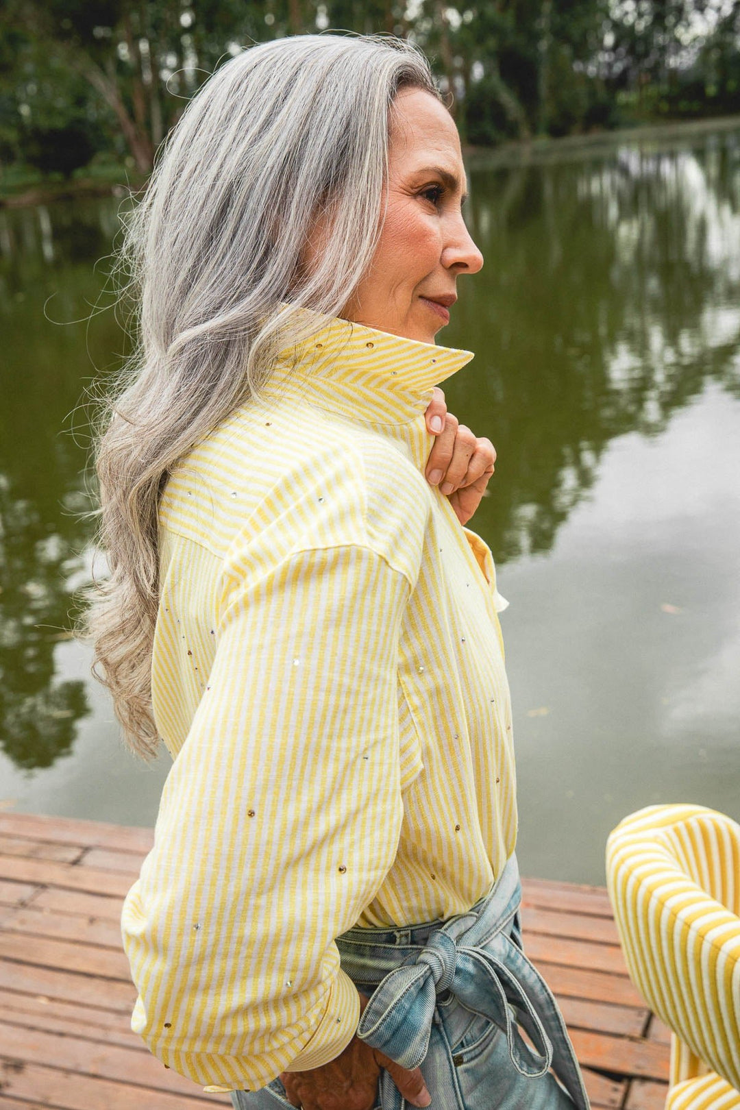Camisa Shiny Heart Butter - Flow
