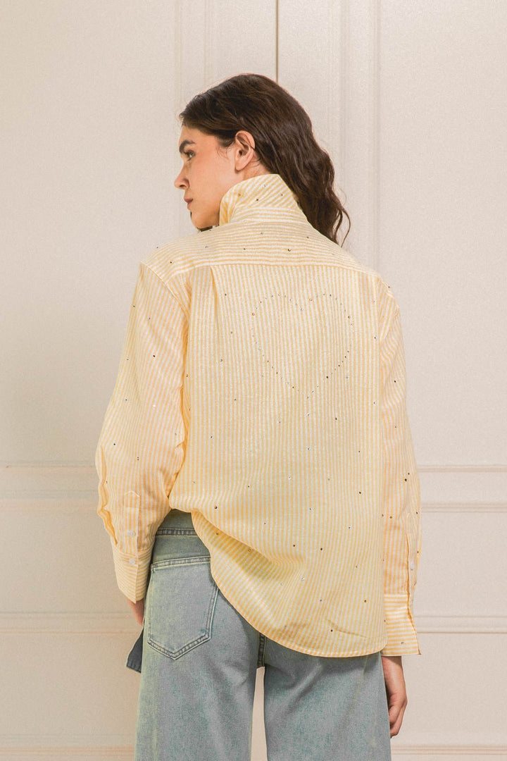 Camisa Shiny Heart Butter - Flow