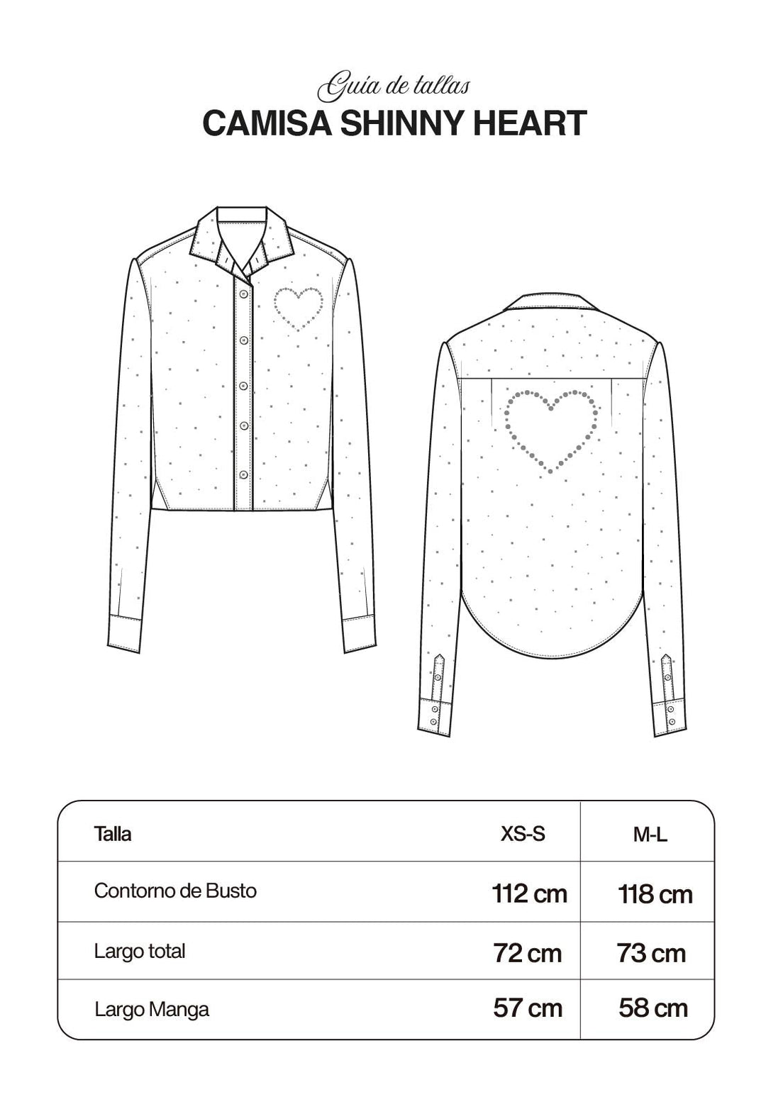 Camisa Shiny Heart Butter - Flow