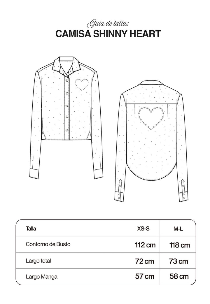 Camisa Shiny Heart Butter - Flow