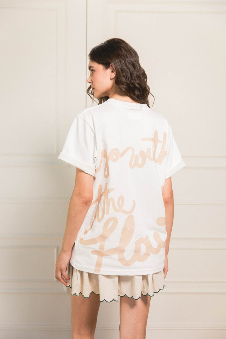 Camiseta Go With The Flow Camel - Flow