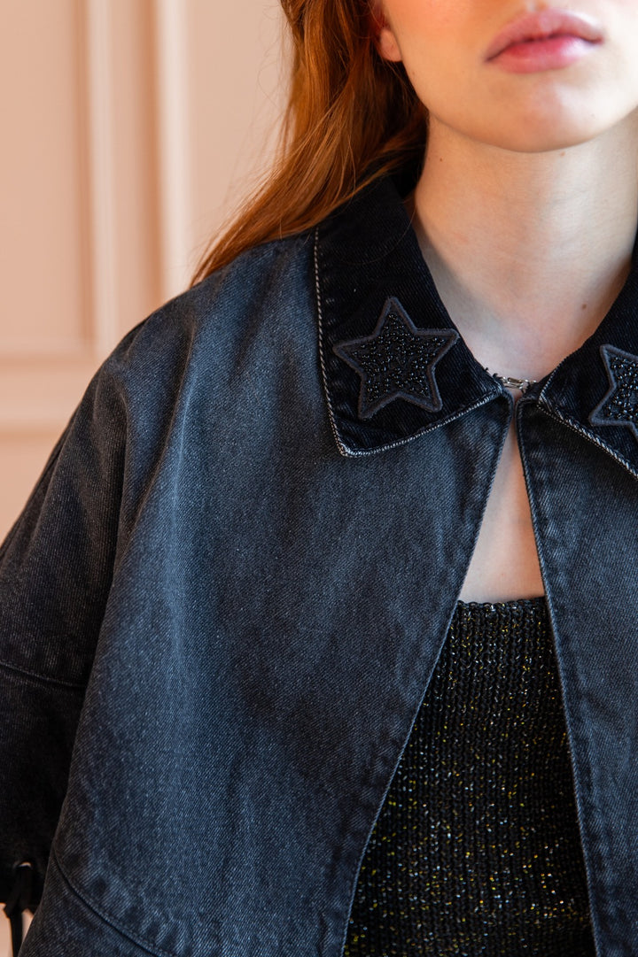 Capa Velvet Denim Leia