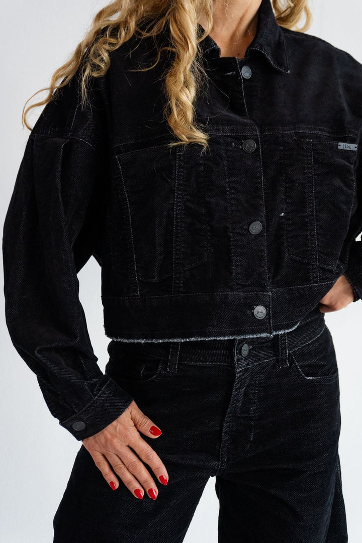 Chaqueta Balloon Velvet Black