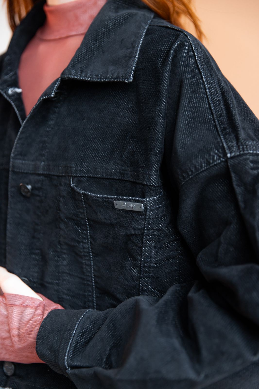 Chaqueta Balloon Velvet Black