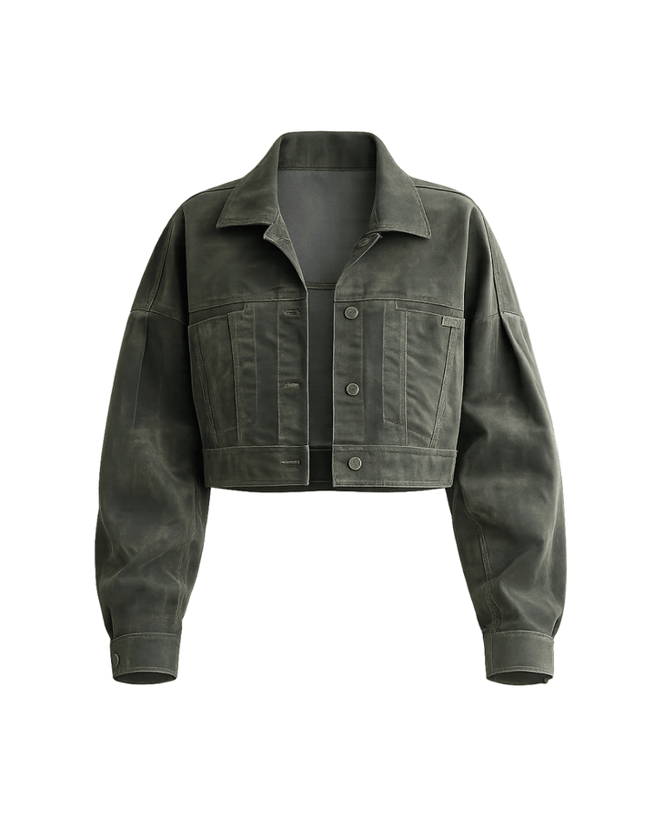 Chaqueta Balloon Velvet Military - Flow
