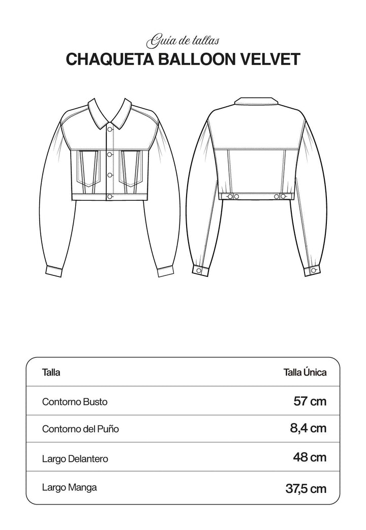 Chaqueta Balloon Velvet Military - Flow
