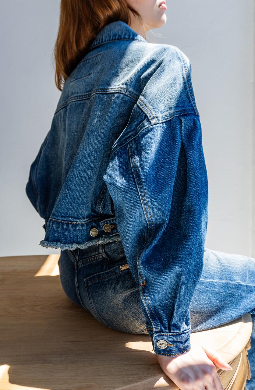Chaqueta Barrel Denim