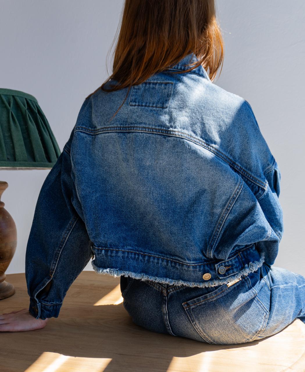Chaqueta Barrel Denim