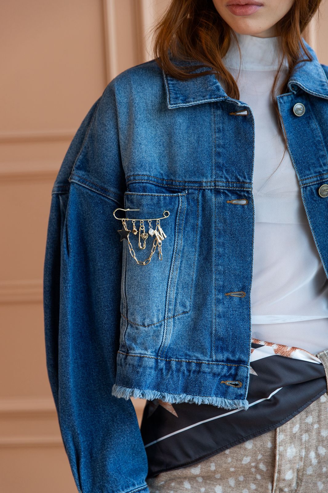 Chaqueta Barrel Denim
