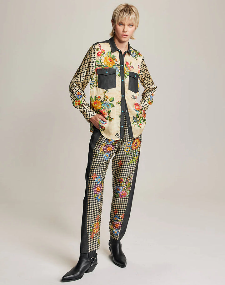 Kai Shirt Combined With Denim