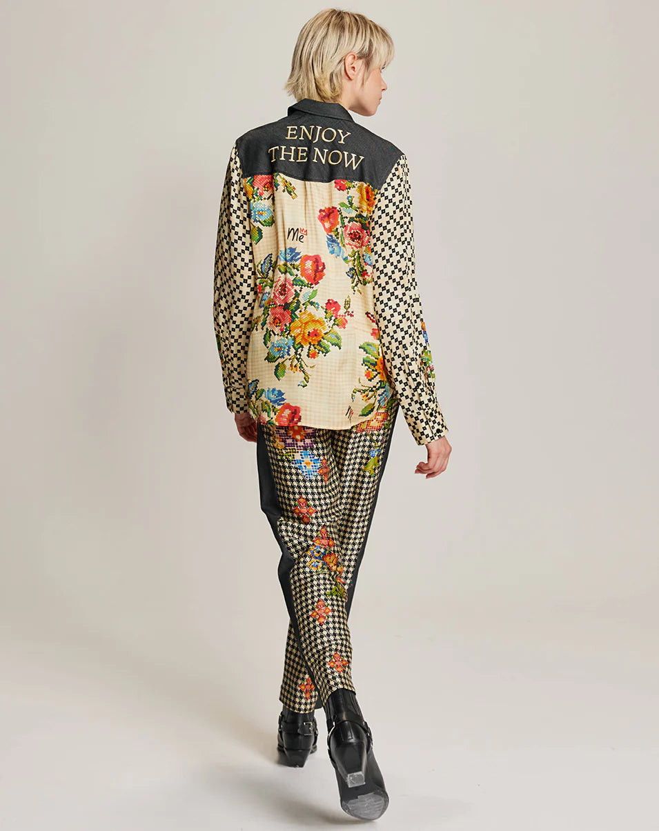 Kai Shirt Combined With Denim