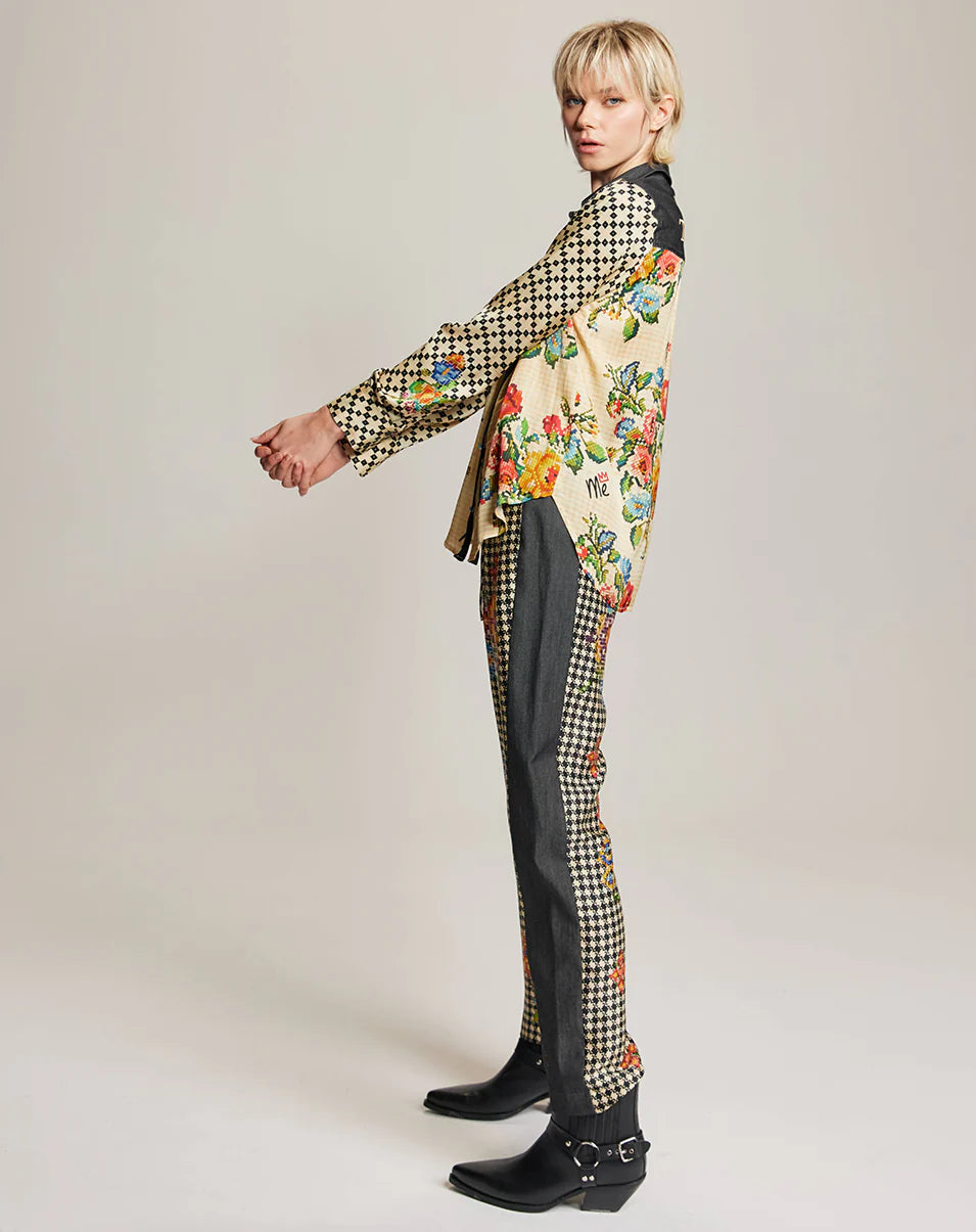 Kai Shirt Combined With Denim