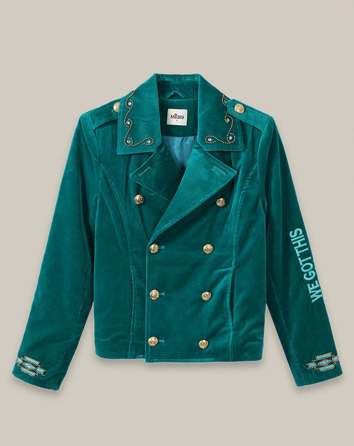 Daphne Velvet Double Brea Emerald