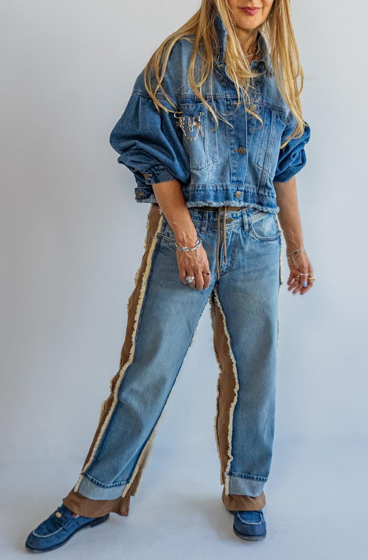 Pantalón Denim Jogger