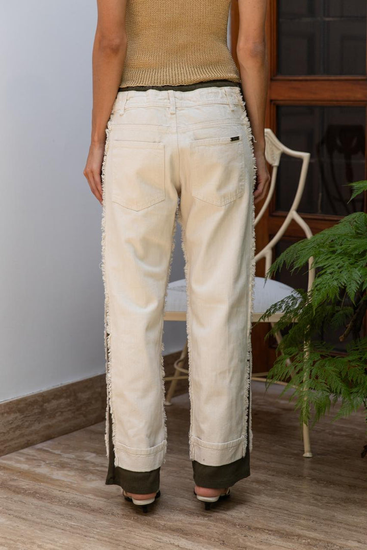 Pantalón Denim Jogger Military