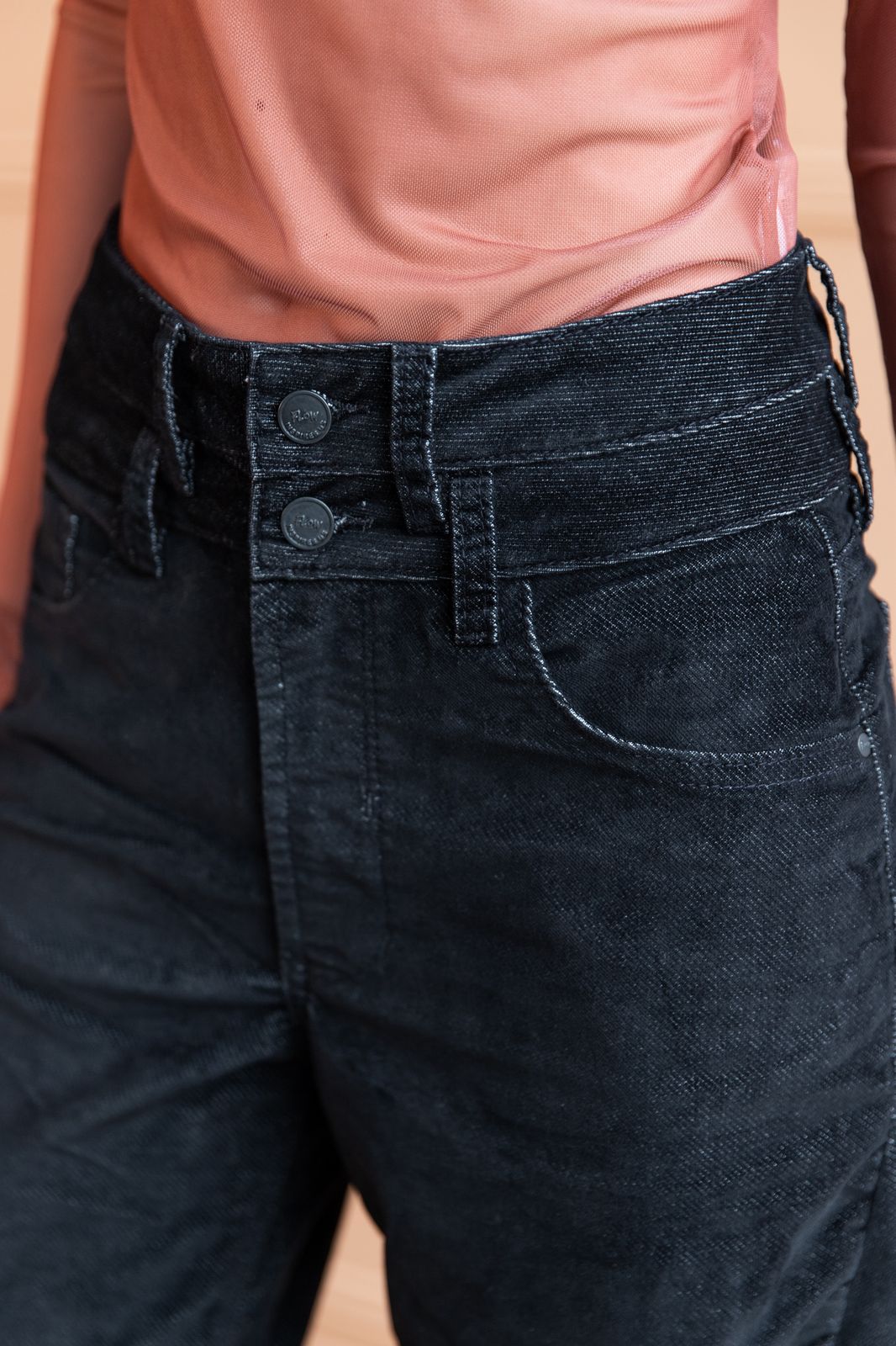 Jean Balloon Velvet Black